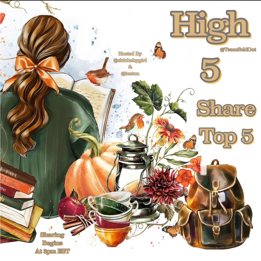 ☕️ SATURDAY 9/20 ☕️ HIGH FIVE ☕️ SHARE GROUP SIGN ☕️